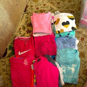 Girls short sleeve/tanks 14/16, xl, juniors 3/5.